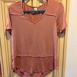 Buckle White Crow Pink Relaxed Short Sleeve T-Shirt, medium